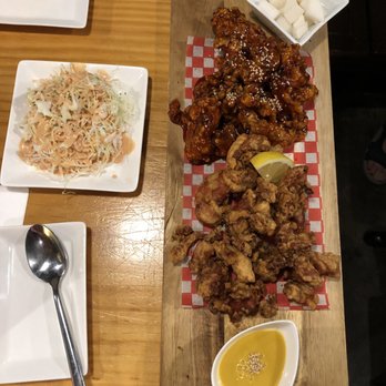 OZ Korean Cuisine - Half and half boneless chicken - Korean Near Me - Coquitlam, British Columbia OZ Korean Cuisine - Half and half boneless chicken - Korean Near Me - Coquitlam, British Columbia