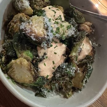 Whiskey Cake - Flash Fried Brussels Sprouts - New American Near Me - San Antonio, Texas