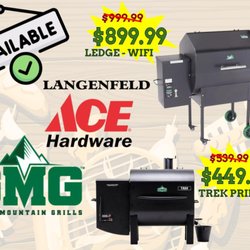 Langenfeld Ace Hardware - Super deals on our Green Mountain Grills and Weber Gas grills. Stop by Langenfeld Ace Hardware and check them out for Labor Day weekend! :)
