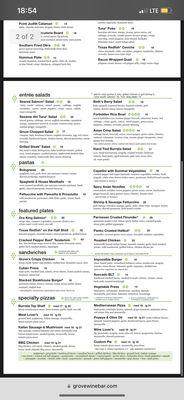 Menu photo 4 The Grove Wine Bar & Kitchen Austin, TX Menu photo 4 The Grove Wine Bar & Kitchen Austin, TX