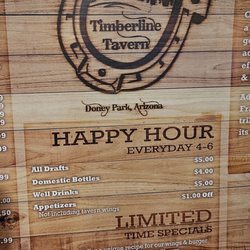 Timberline Tavern & Corner Cafe - Happy Hour