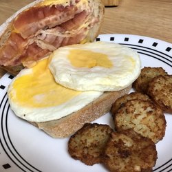 Dunkin' - Sourdough Sandwich with added hash browns