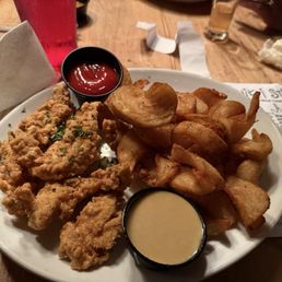 Chicken tenders and fries from the kids menu