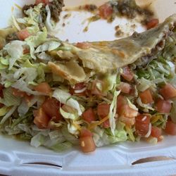 The Annex Bar & Grill - I folded up my Navajo taco to show you how thick it was. July 31, 2026
