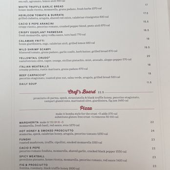 North Italia - Menu - Pizza Near Me - Peoria, Arizona