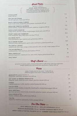 Menu photo 2 North Italia Peoria, AZ