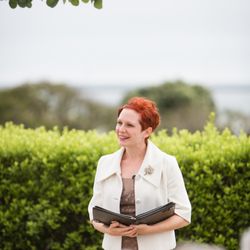 Ceremonies by Alison - Alison officiating our wedding in Half Moon Bay