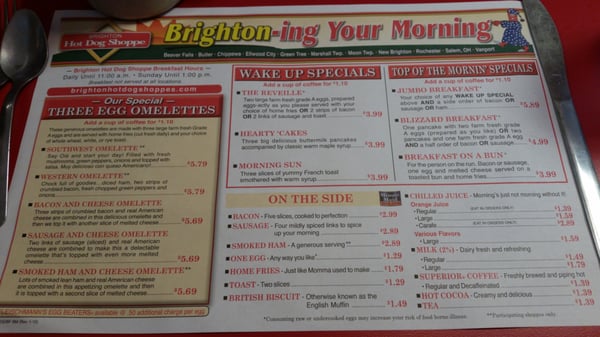 Menu photo 5 Brighton Hot Dog Shoppe Beaver, PA