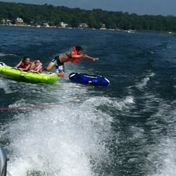 Lake James - Tubing fun