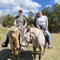 Desperado Trail Rides - My girlfriend and I riding on Sundance(left) and Savannah(right).