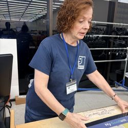 Goodwill Houston Donation Center - Mason - This is her, she needs to go to the back organization things not as a cashier