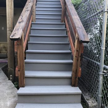 Craftsman Decks - Going up.   Tex stairs. - Fences & Gates Near Me - Berkeley, California