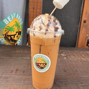 Beach Bros Coffee Company - Bonfire ice latte 24oz - Coffee Roasteries Near Me - Daytona Beach, Florida