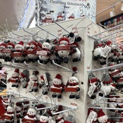 Shoe Corner - Snowman ornaments. Find your name for your Christmas Tree.