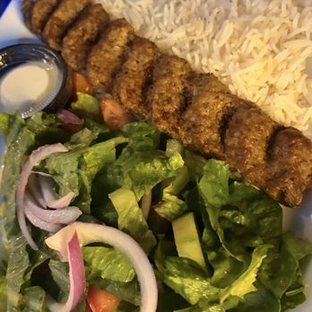 Caffe Amore - Beef kabob plate - Hookah Bars Near Me - Modesto, California