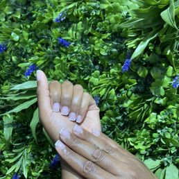 Simple thin gel French tip
