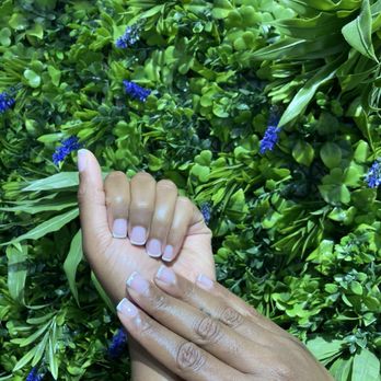 Flaming Nails & spa - Simple thin gel French tip - Nail Salons Near Me - Scottsdale, Arizona
