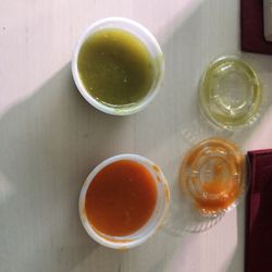 Chavez Lira Tacos - Red and green salsa