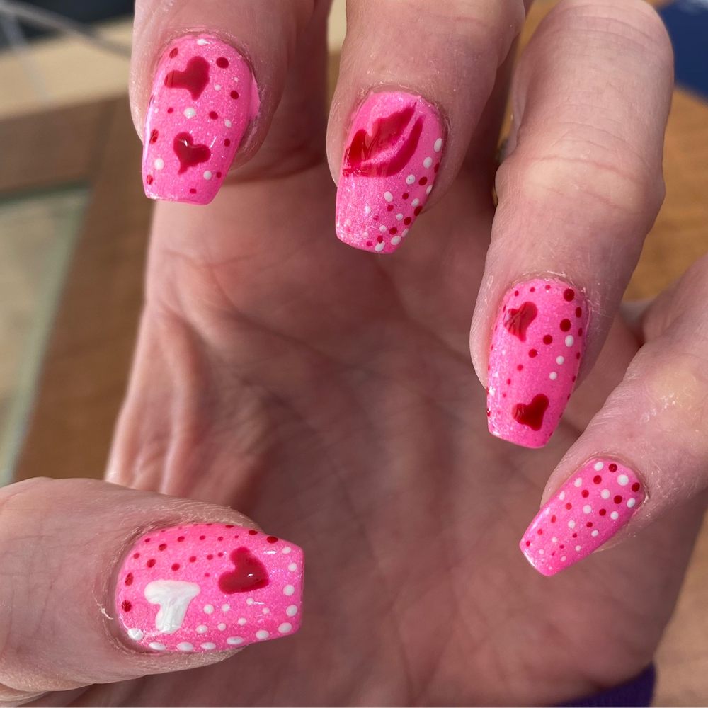 Valentine's Day nails Valentine's Day nails