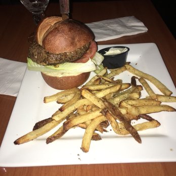 Brick Oven Bistro - House burger, thick cut of beef. Very impressed! - Pizza Near Me - Buffalo, New York Brick Oven Bistro - House burger, thick cut of beef. Very impressed! - Pizza Near Me - Buffalo, New York