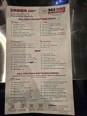Menu photo 2 365 Bbq Fort Lee, NJ