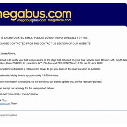 Do not take Megabus.