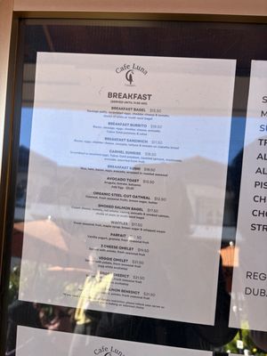 Menu photo 3 Cafe Luna Carmel-By-The-Sea, CA