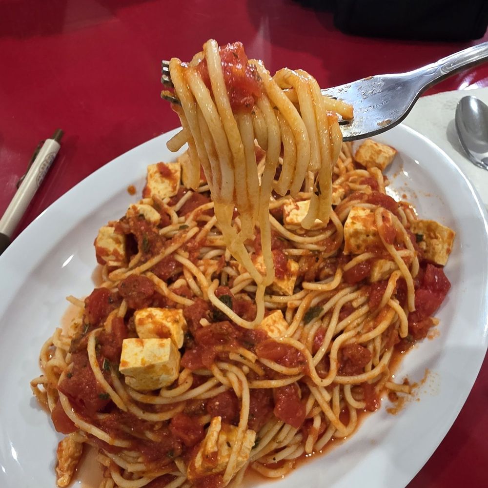 La Flor De Loto - Tofu spaghetti, homemade delicious sauce - Mexican Near Me - South Gate, California La Flor De Loto - Tofu spaghetti, homemade delicious sauce - Mexican Near Me - South Gate, California