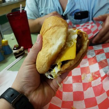 Cotten's Downtown - Cheeseburger.  Was good for price and good tasting.  Get two and that's all you need for dinner or lunch. - Burgers Near Me - Lake Charles, Louisiana