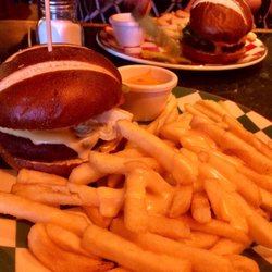 Frankie & Benny's - Vegan burger and chips