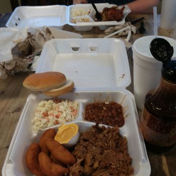 Pigman's Barbeque - The pulled pork plate. - Sandwiches Near Me - Kill Devil Hills, North Carolina Pigman's Barbeque - The pulled pork plate. - Sandwiches Near Me - Kill Devil Hills, North Carolina