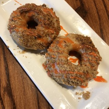 Miss Shirley's Cafe, Inner Harbor - Peach and brown sugar donuts - Breakfast & Brunch Near Me - Baltimore, Maryland