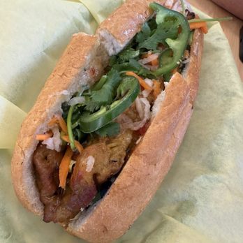 Saigon House - 12. Pork Sandwich (Bnh m Heo Nng) - Vietnamese Near Me - San Leandro, California Saigon House - 12. Pork Sandwich (Bnh m Heo Nng) - Vietnamese Near Me - San Leandro, California