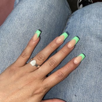 Cali Nails & Spa - Full set french tip tapered square - Nail Salons Near Me - Berkeley, California Cali Nails & Spa - Full set french tip tapered square - Nail Salons Near Me - Berkeley, California