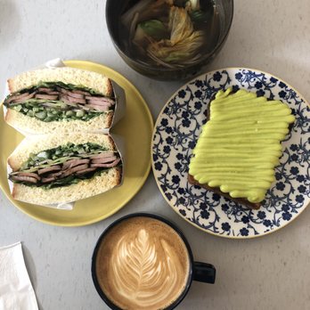 Breadbelly - Char siu sandwich, mushroom barley soup, Kaya toast, and latte - Bakeries Near Me - San Francisco, California Breadbelly - Char siu sandwich, mushroom barley soup, Kaya toast, and latte - Bakeries Near Me - San Francisco, California
