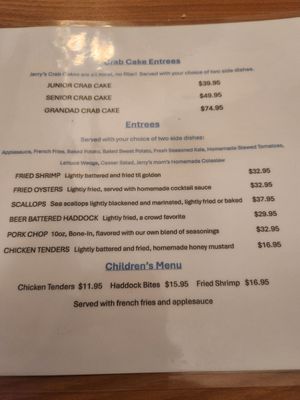 Menu photo 2 Jerry's Place Prince Frederick, MD