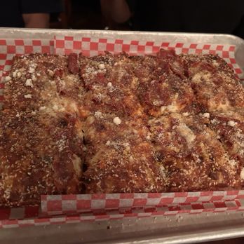 Pepino's - "Big Stinger" Pizza - Vodka Sauce, Cheese, Soppressata, Vic''s Hot Honey, Sesame Seeds - Italian Near Me - Vancouver, British Columbia