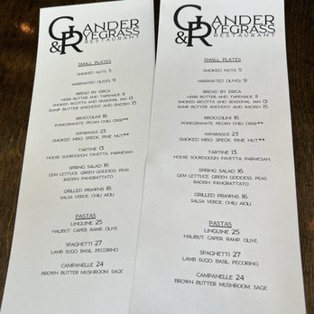 Gander and Ryegrass - Menu - Italian Near Me - Spokane, Washington Gander and Ryegrass - Menu - Italian Near Me - Spokane, Washington