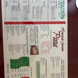 Village Pizza & Deli - The menu which is updated from the previous photo from another person.