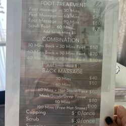 Mayflower Reflexology - 价格