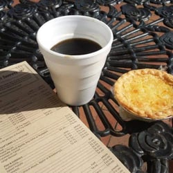 Simply Southern Sweets - New printed menus, complimentary coffee with purchase, and a mini Pineapple-Coconut pie.