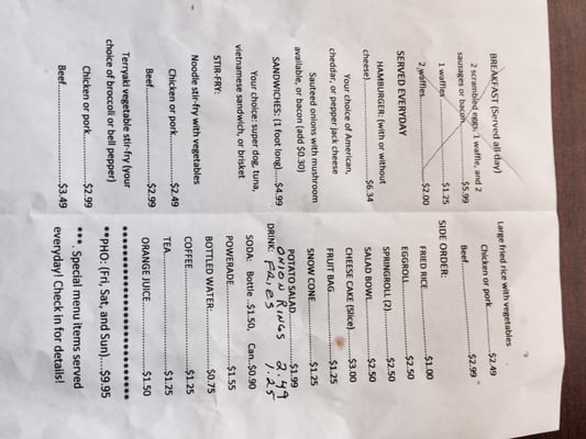 Menu photo 8 Rockin Roadrunner Canyon Lake, TX