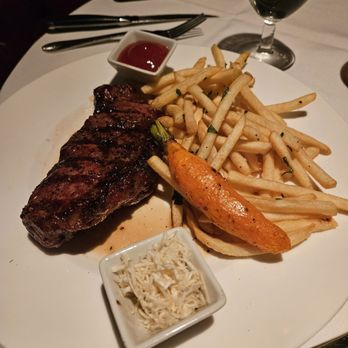 Vintage Press - New york steak with fresh French fries - American Near Me - Visalia, California Vintage Press - New york steak with fresh French fries - American Near Me - Visalia, California