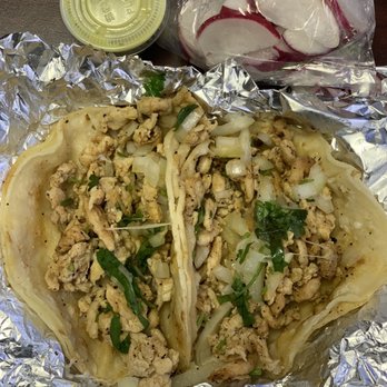 Noah Tacos - Chicken tacos. $3 each. - Food Trucks Near Me - Houston, Texas