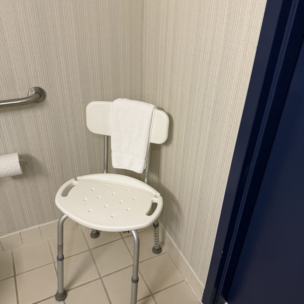 Spark by Hilton Rock Hill - "Roll in shower" room included a shower chair. - Hotels Near Me - Rock Hill, South Carolina Spark by Hilton Rock Hill - "Roll in shower" room included a shower chair. - Hotels Near Me - Rock Hill, South Carolina