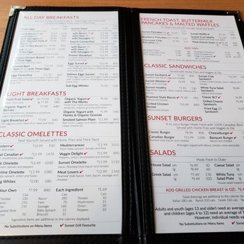 Sunset Grill - Breakfast & Brunch Near Me - Markham, Ontario