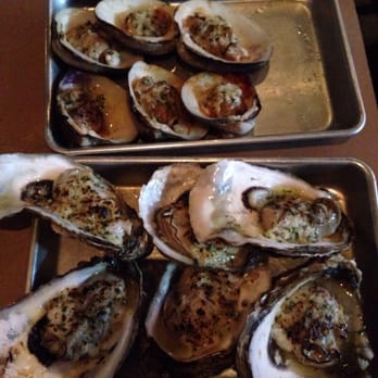 Claw Daddy's - HH grilled clam on top, grilled oysters on bottom $1.50 each - Cajun/Creole Near Me - New York, New York