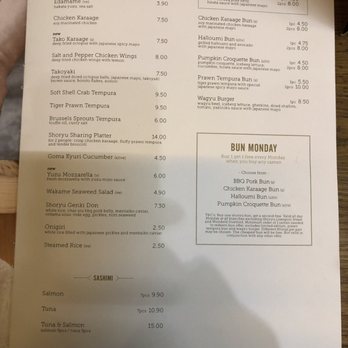 Shoryu Ramen - Menu 2/2 - Starters - Japanese Near Me - London, XGL Shoryu Ramen - Menu 2/2 - Starters - Japanese Near Me - London, XGL