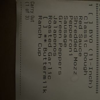 Blaze Pizza - Receipt - Salad Near Me - Torrance, California Blaze Pizza - Receipt - Salad Near Me - Torrance, California