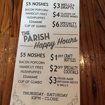 The Parish - Happy Hour Menu - Gastropubs Near Me - Tucson, Arizona The Parish - Happy Hour Menu - Gastropubs Near Me - Tucson, Arizona